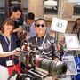 Séverine Serrano et Yasuhiro Mikami sur le stand Angénieux - Photo Richard Andry 