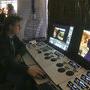 Sur le stand Eclair Laboratoires - Philippe Reinaudo derrière la console d'étalonnage numérique Colorus Photo AFC Nelly (...) 
