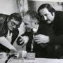 Claude Chabrol, Michel Piccoli et Jean Rabier sur le tournage des "Noces rouges", en 1973 - Collection Jean-Yves Rabier 