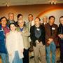 Annick Mullatier, entre Pierre Villemin et Willy Kurant, lors d'un Club Fuji des Directeurs Photo, en 1994 - On reconnaîtra, de gauche à (…) 