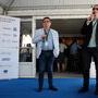 Angelo Cosimano et Jérôme Roche lors du Rendez-vous CST de midi avec Cinemeccanica - Photo Jean-Noël Ferragut 
