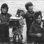 Steven Spielberg, Michael Chapman et Bill Butler sur le tournage des Dents de la mer 