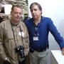 Tony Costa, AIP, directeur de la photo, et Marc Galerne (K5600) - Photo Vincent Jeannot - Cinec 2012 