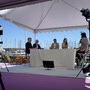 Rémy Chevrin, 2e à gauche, lors de la CanneS prime Time du jour - Photo Jean-Noël Ferragut 