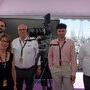 Françoise Noyon et l'équipe Fujifilm à Cannes - De g. à d. : Victor Peletier, Françoise Noyon, Gilles Ginestet, Jules Azelie et Didier (…) 