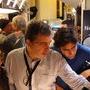 Claude Mourieras et Marc Galerne sur le stand K 5600 Lighting - Photo Nathalie Durand 