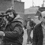 Yorgos Arvanitis et Theo Angelopoulos sur le tournage de "Paysage dans le brouillard" 
