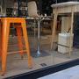 Tabouret orange de chez Orange - Jean-Noël Ferragut 