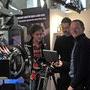 Jean-Stéphane Sauvaire, David Ungaro et Curt Schaller sur le stand Arri - Photo Jean-Noël Ferragut 