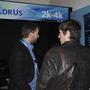 Thierry Beaumel, à gauche, sur le stand Eclair - Photo Philippe Brelot © AFC 