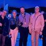 Une partie de l'AFC à Cannes réunie - De g. à d. : Jean-Marie Dreujou, Jean-François Hensgens, Jean-Noël Ferragut, Agnès Godard, (…) 