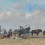 Eugène Boudin, "Berck. Le Chargement du poisson", 1880 