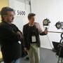 Julien Bernard, au centre, sur le stand K 5600 - Photo Vincent Jeannot 