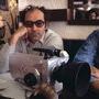 Jean-Luc Godard et le prototype de l'Aaton 8-35 en 1983 