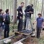 Sur le tournage de "La Forêt de Quinconces" - DR 