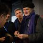 Olivier Le Vacon prête une écoute attentive à Jean-Pierre Beauviala - Photo Tristan Happel / AFC - Micro Salon 2014 