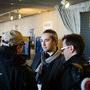 Luc Dréan et deux visiteurs - Photo Tristan Happel / AFC - Micro Salon 2014 