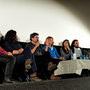 Eric Gautier, micro en main, lors de la table ronde - De g. à d. : N.T. Binh, Céline Bozon, Éric Gautier, Claire Mathon, Marie Spencer, Antoine (…) 