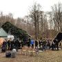 L'équipe de "Louis-Ferdinand Céline" en tournage - Photo Benoît Delfosse 