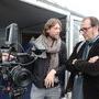 Forest Finbow explique les atous de la Sony F55 à Antoine Simkine - Photo Alain Curvelier 
