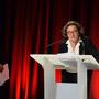 Nathalie Durand rendant hommage à Agnès Godard au nom de l'AFC - Photo Alain Curvelier 