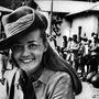 Jeanne Moreau sur le tournage du "Marin de Gibraltar", de Tony Richardson, en 1967 
