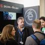 Thierry Beaumel et des visiteurs - Photo Tristan Happel / AFC - Micro Salon 2014 