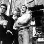 Stephan Frears, à gauche, et Philippe Rousselot, au centre - Sur le tournage de Mary Reilly (1994) 