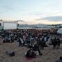 Les spectateurs font la queue pour la séance de "Pulp Fiction" au Cinéma de la Plage - Photos Jean-Noël Ferragut 