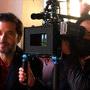 Melvil Poupaud and Irina behind the camera - Photo Christophe Offret (accessoiriste) 