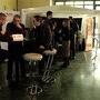 A gauche, Tommaso Vergalo et Gérard de Battista, en arrière plan, le stand Kodak - Photo Nelly Florès pour l'AFC 