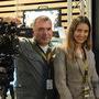 Piotr Wieczorek et une des membres de l'équipe sur le stand Canon - Photo Katarzyna Średnicka 