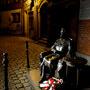 La veille du 11 novembre, dans une rue de Toruń, la nuit tombée - Photo Jean-Noël Fertragut 