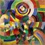 Sonia Delaunay, "Prismes électriques", 1914 - Paris, Centre Georges Pompidou, MNAM-CCI, Achat de l'État en 1958, attribution au (...) 