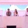 Lors de l'avant-dernier CanneS prime Time de la CST - De g. à d. : Patrick Saffar, Loriane Lucas, Mathieu Guetta, Alexia De Mari, Jean-Marie (…) 