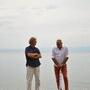 Antoione Héberlé et Tommaso Vergallo au bord du lac d'Ohrid - Photo Festival Manaki Brothers 