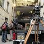 Un Caméflex de Bernard Château sur le plateau avant de la Cadillac - Photo Jean-Noël Ferragut 