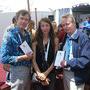 Jean-Noël Ferragut, Natasza Chroscicki et Jean-Jacques Bouhon sur le stand de la CST, à Cannes en 2006 