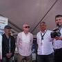 Sur le stand de la CST lors du Rendez-vous de midi Fujifilm - De g. à d. : Angelo Cosimano, Rémy Chevrin, Pierre-William Glenn, Gilles Ginestet et (...) 