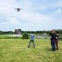 Drone en liaison HF pour le Grand Steeple Chase à l'hippodrome d'Auteuil 