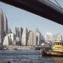 "Tugboat under Brooklyn bridge", New York, 1958 - Photo Ralph Amdursky 