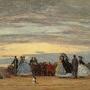 Eugène Boudin, "La Plage à Villerville", 1864 