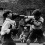 Combat de boxe entre enfants, quartier cockney de Lambeth, Londres, Angleterre, 1955 - © Studio Frank Horvat, Boulogne-Billancourt 