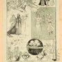 Prospectus illustré de "La Biche au bois", 1896 - Voir, sur la bulle au fond noir, "Les mouches sur le nez de Pelican", (...) 