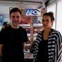 Ernesto Giolitti et Fiona Braillon, en visite à l'AFC - Photo Jean-Noël Ferragut 