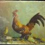 Louis Ducos du Hauron, "Coq et perruche", 1879 - Agen, musée des Beaux-arts, n°2DH - Photographie sous lumière blanche par réflexion - (...) 