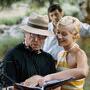 Claude Miller, Patrick Bruel et Cécile de France - sur le tournage d'Un secret de Claude Miller (Photo Thierry Valletoux) 