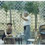 Tournage de "Aventure de Catherine C", de Pierre Beuchot, en 1990 : Hanna Schygulla et Willy Kurant - Archives Willy Kurant 