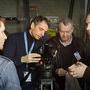 Un visiteur, Luc Bara, Adolphe Tassemka et Laurent Carcenat - Photo Tristan Happel / AFC - Micro Salon 2014 