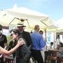 Sabine Lancelin en compagnie de festivaliers - Photo JN Ferragut 
